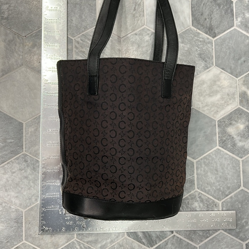 Celine Brown and Black Macadam Shoulder‎ Bag Tote GUC - Picture 17 of 17